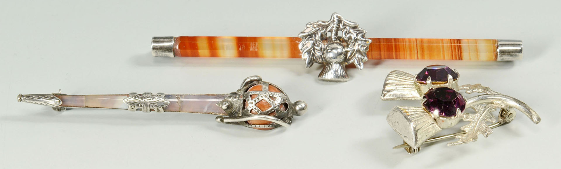 Lot 503: Scottish style Jewelry and Silverware