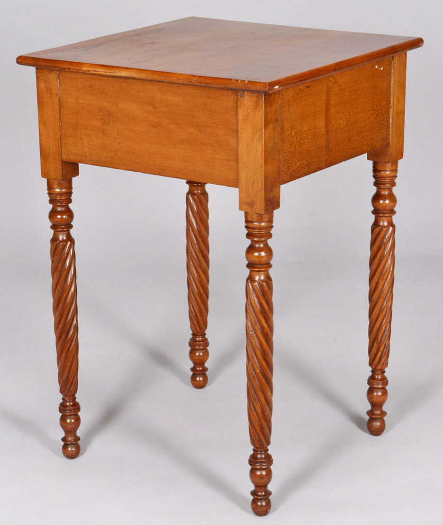 Lot 50: Sheraton One Drawer Table With Rope Twist Legs