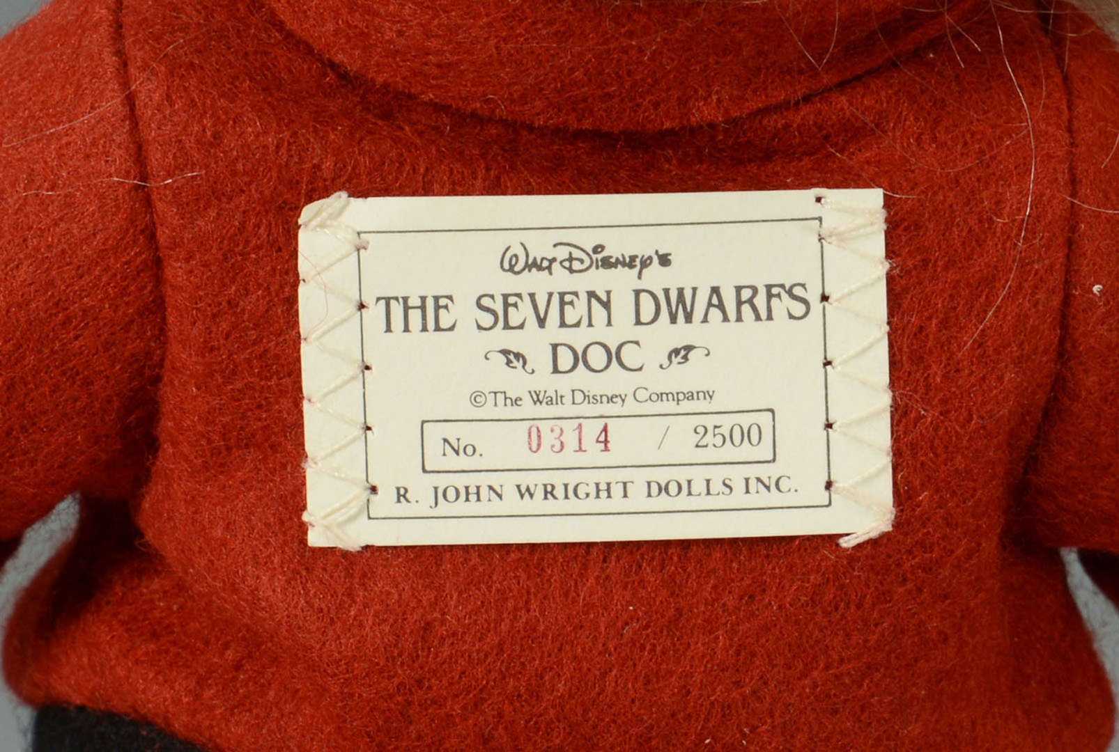 Lot 656: Snow White and Dwarfs Felt Dolls by John Wright