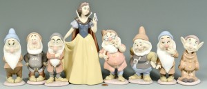 Lot 657: Lladro Disney Snow White and Seven Dwarfs
