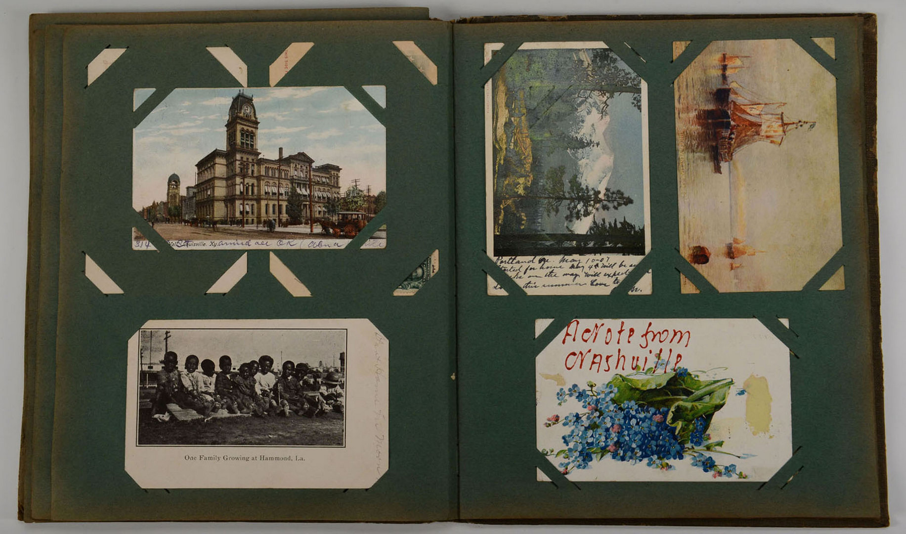 Lot 691: 2 Vintage Postcard Albums & Stereo View Cards