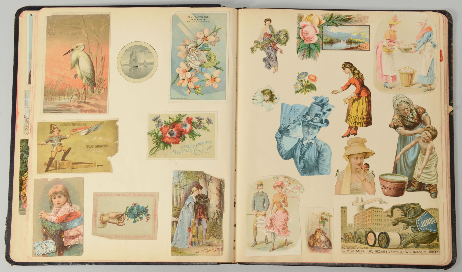 Lot 699: 4 Victorian Scrapbooks/Albums