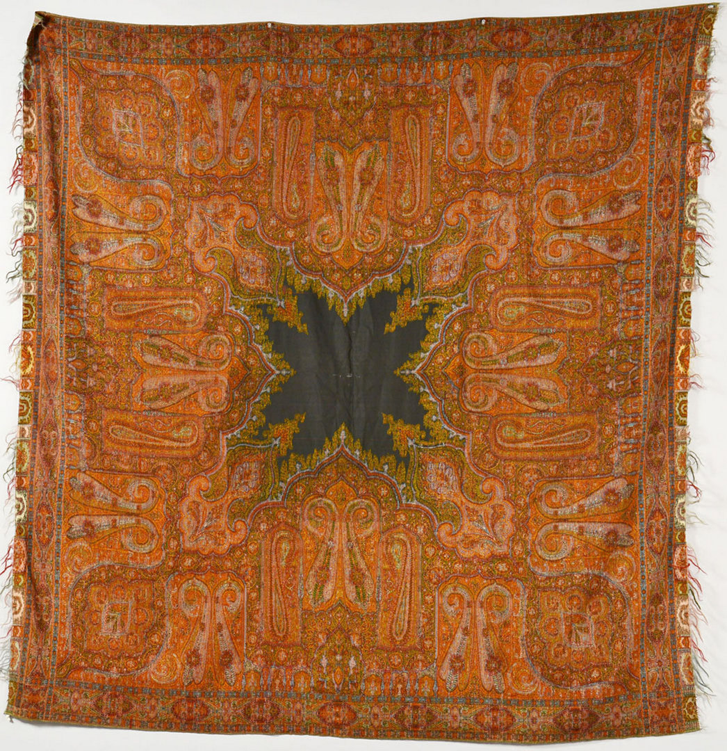 Lot 707: 2 Paisley Indian Camel Hair & Cashmere Shawls