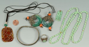 Lot 723: 6 items Chinese Jewelry