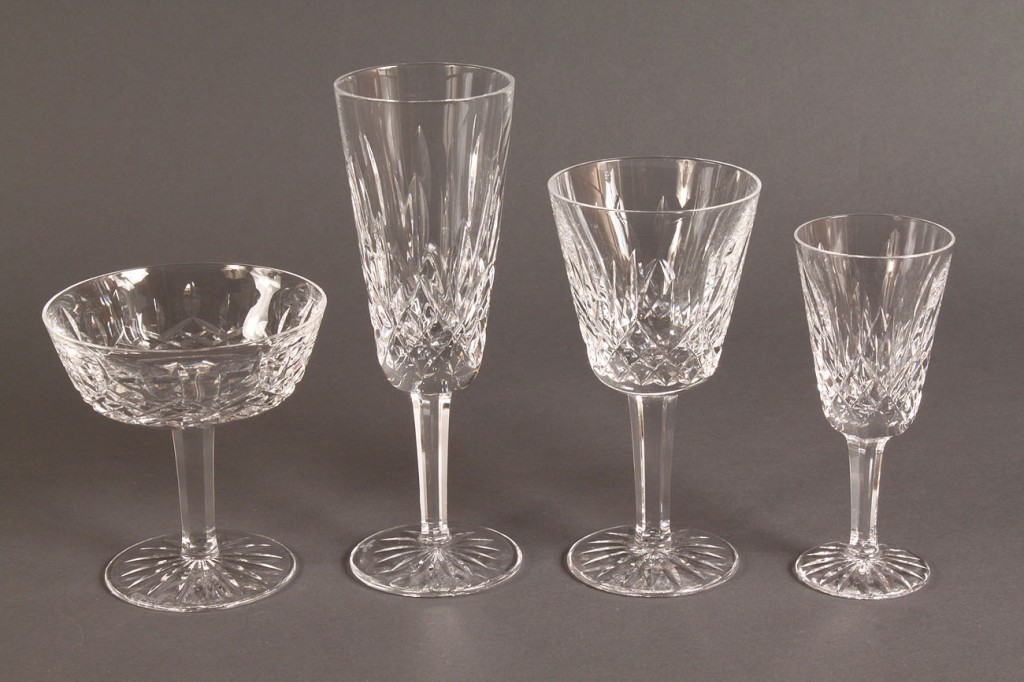 Lot 169: Set of Waterford Lismore Crystal, 34 pieces