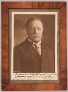 Lot 198: Signed photo of President William Taft, 1913