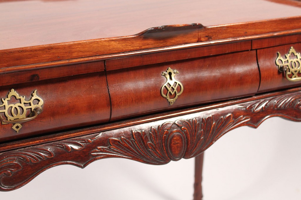Lot 300: Chippendale style Tea Table with Paw Feet