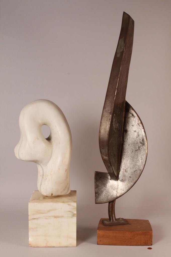 Lot 320: Two abstract sculptures incl. Dennis Peacock