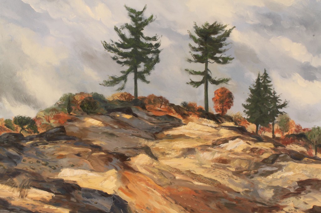Lot 332: Charles Kermit Ewing Landscape, "Twin Pines"