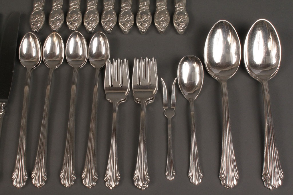 Lot 388: Stieff & Westmorland Sterling, 36 pcs