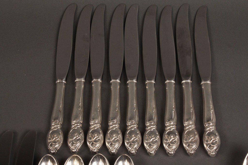 Lot 388: Stieff & Westmorland Sterling, 36 pcs