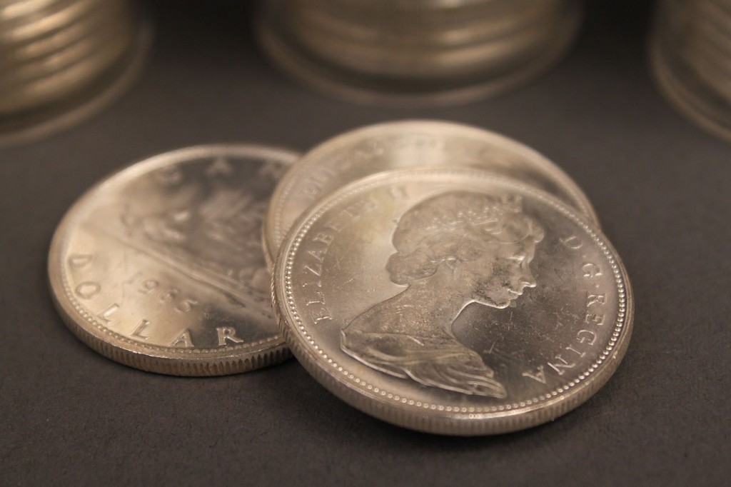 Lot 412: Lot of 66 Canadian Silver Dollars Elizabeth II
