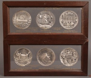 Lot 418: Lot of 6 Commemorative Restrike Silver Medals, Tovio Johnson