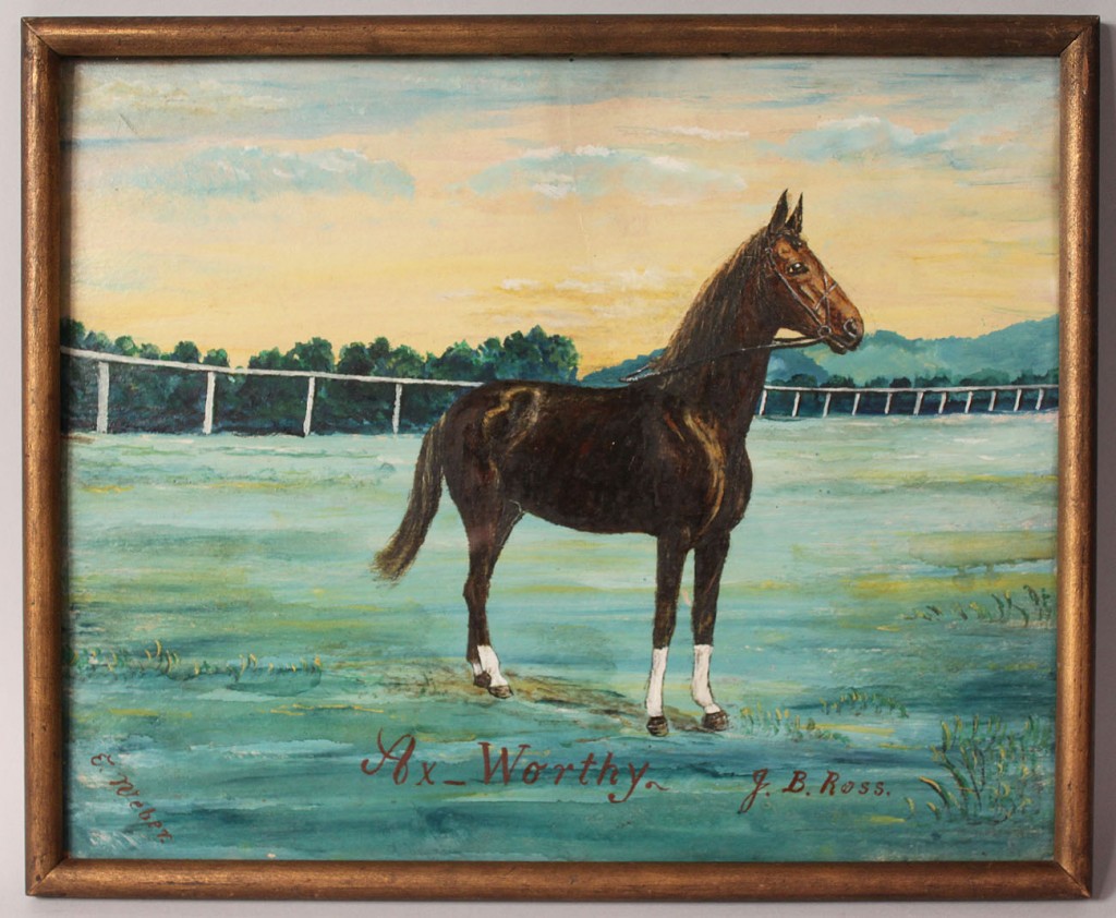 Lot 464: Horse portrait, Axworthy, by E. Weber