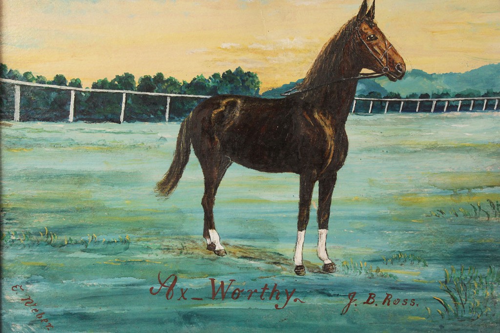Lot 464: Horse portrait, Axworthy, by E. Weber