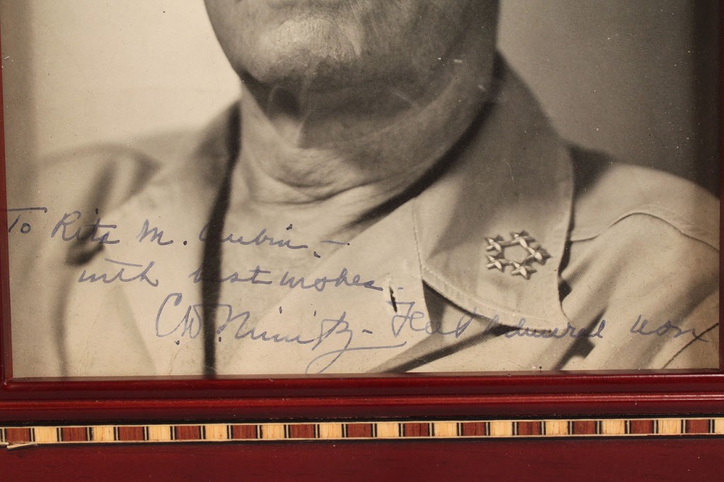 Lot 586: Admiral Nimitz signed Photograph