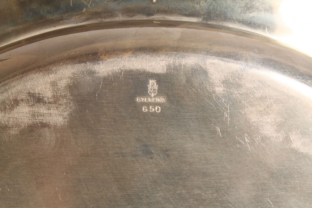 Lot 90: 2 Sterling Silver Art Nouveau Serving Dishes
