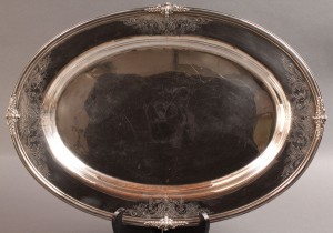 Lot 92: Sterling Silver Oval Tray