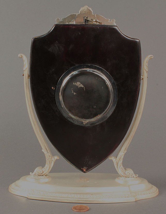 Lot 94: Waltham Clock, Reed & Barton Sterling Case