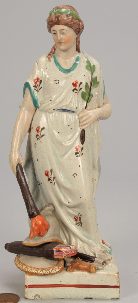Lot 103: 2 Staffordshire pearlware figures, Wood type