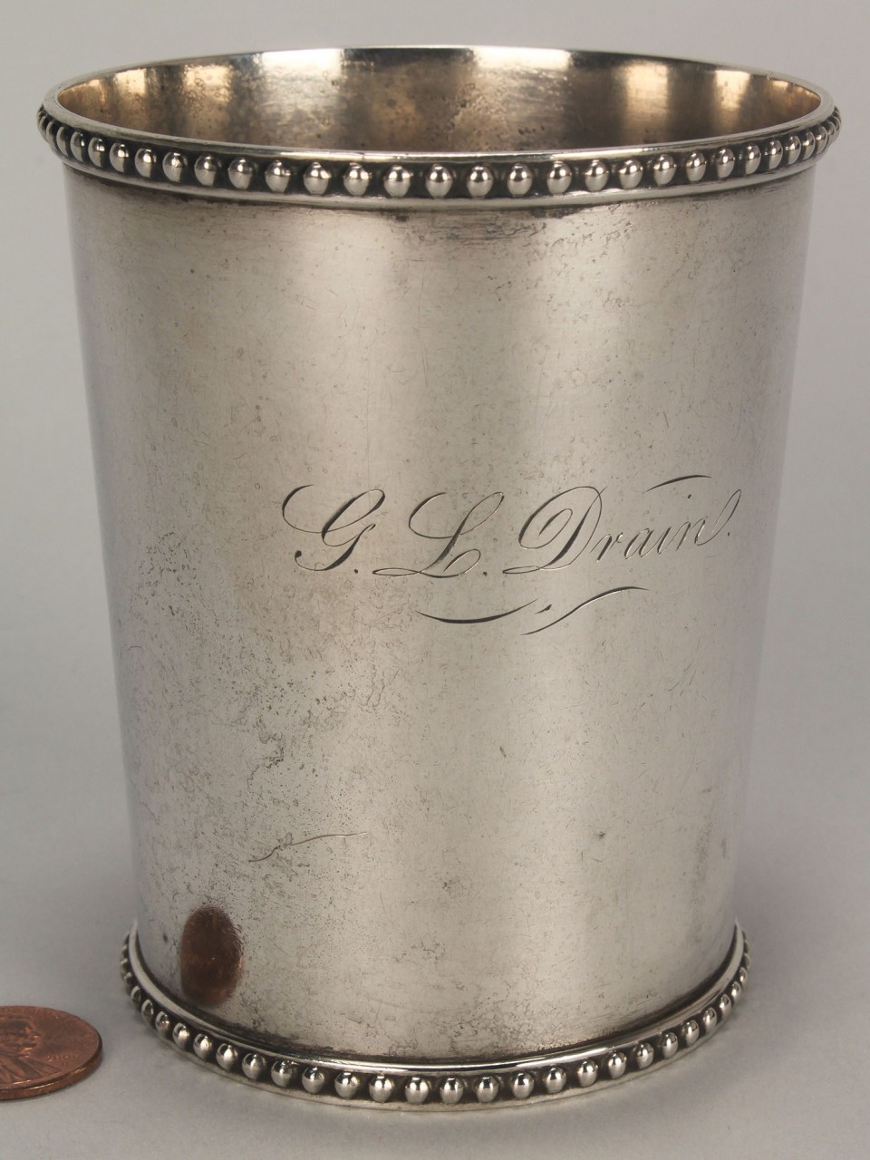 Lot 121: 2 Silver cups, Maryland julep & agriculture prize