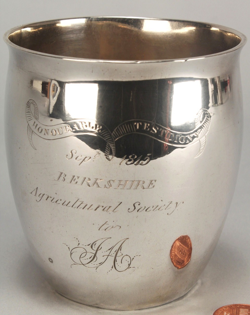 Lot 123: Berkshire Ag. Society Silver Cup