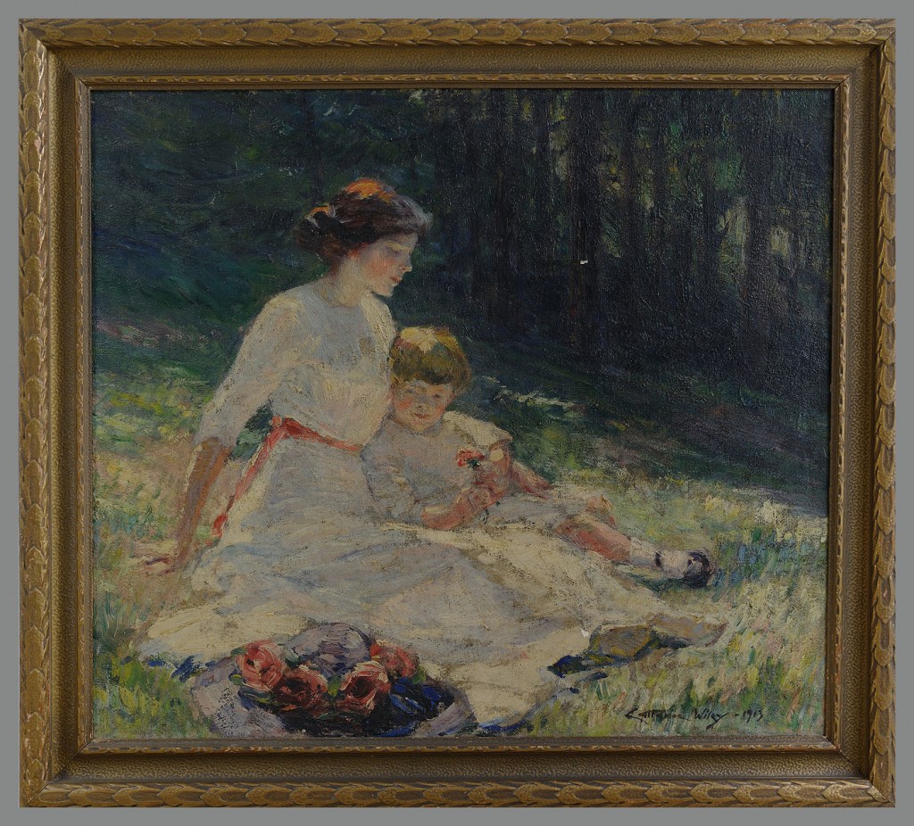 Lot 179: Impressionist Oil on Canvas by Anna Catherine Wiley