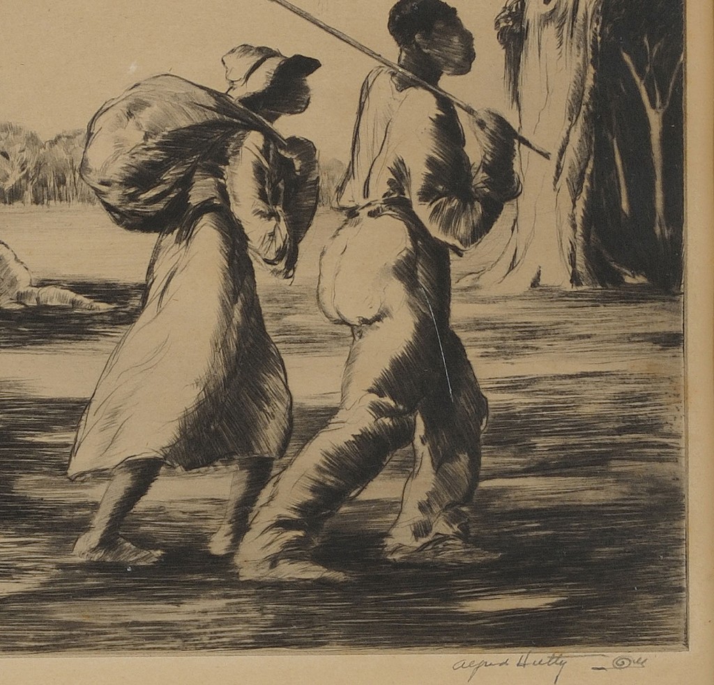 Lot 189: Alfred Hutty drypoint, Deep South