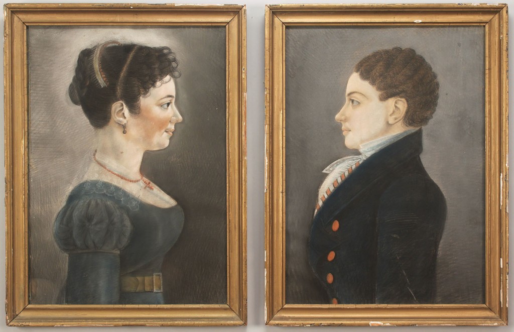 Lot 190: Southern Pair of Portraits, possibly Louisiana
