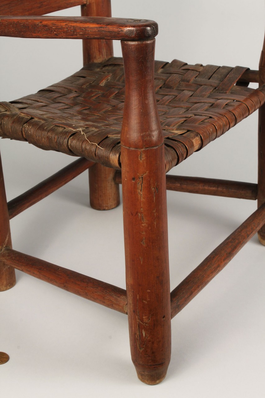Lot 293: North Carolina Piedmont Child's Chair with button