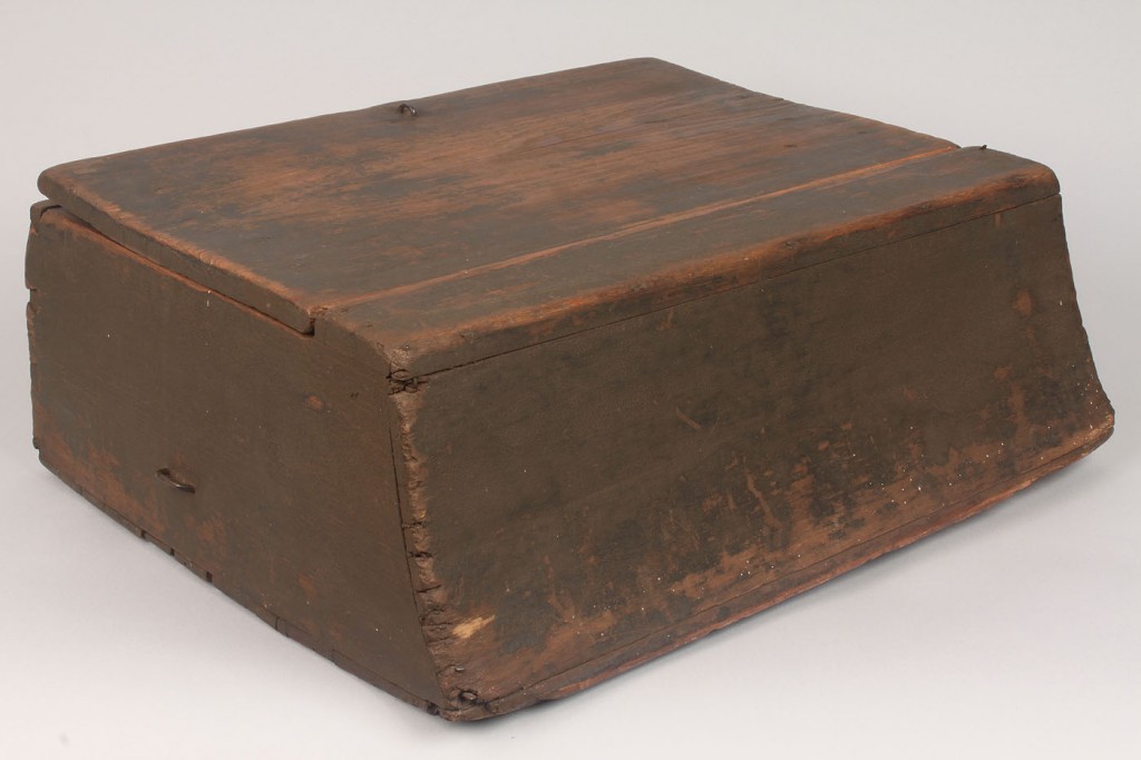 Lot 294: Painted Southern Carriage box, dovetailed