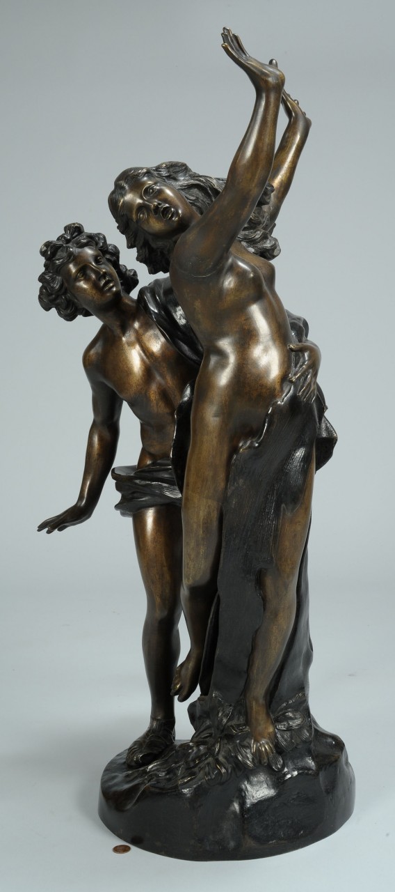 Lot 333: Bronze sculpture of Apollo & Daphne, after Bernini