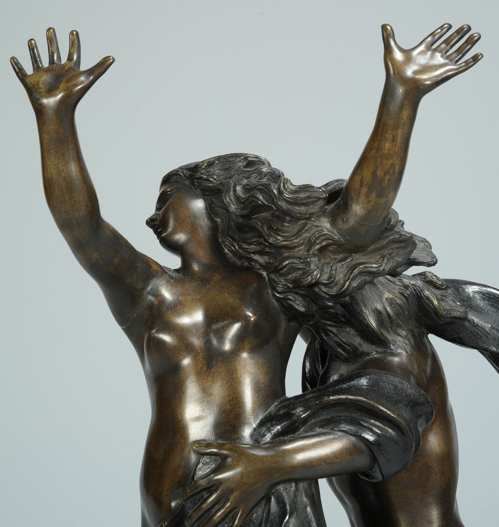 Lot 333: Bronze sculpture of Apollo & Daphne, after Bernini
