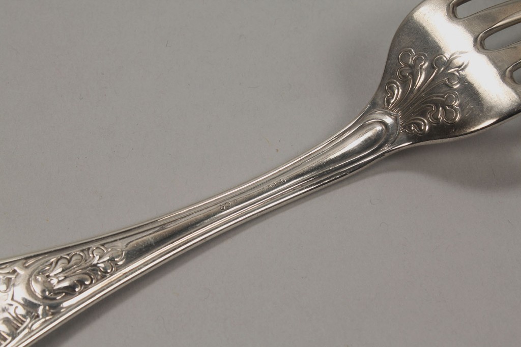 Lot 372: 5 Polhemus Tiffany Silver Ionic Forks