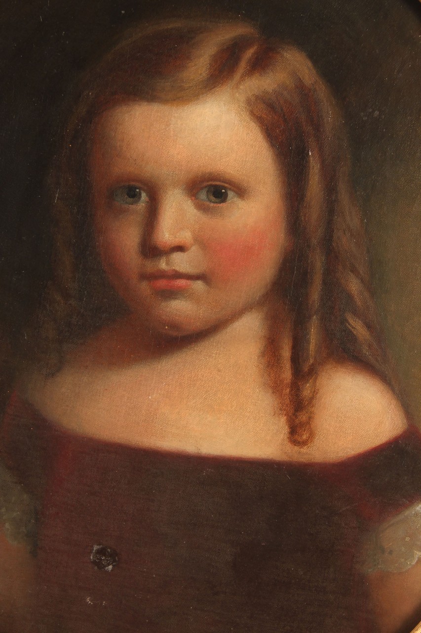Lot 433: A. B. Rockey, portrait of a little girl
