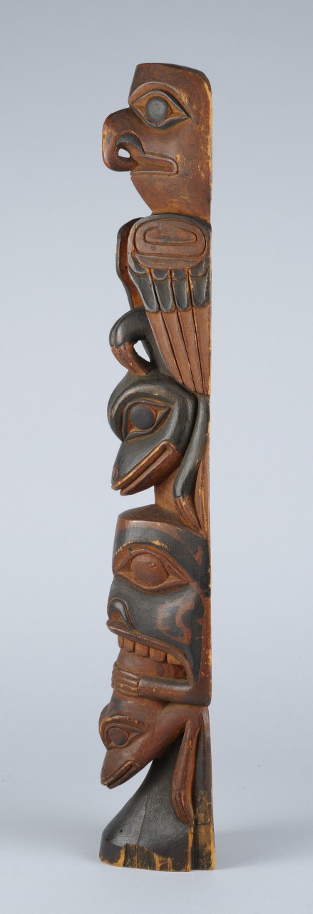 Lot 461: Northwest Coast Carved Wooden Totem Pole