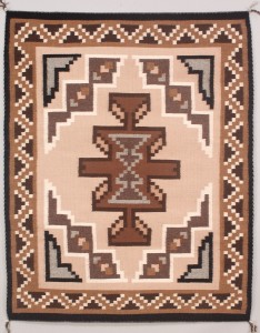 Lot 472: Navajo Weaving/Rug, Geometric Design