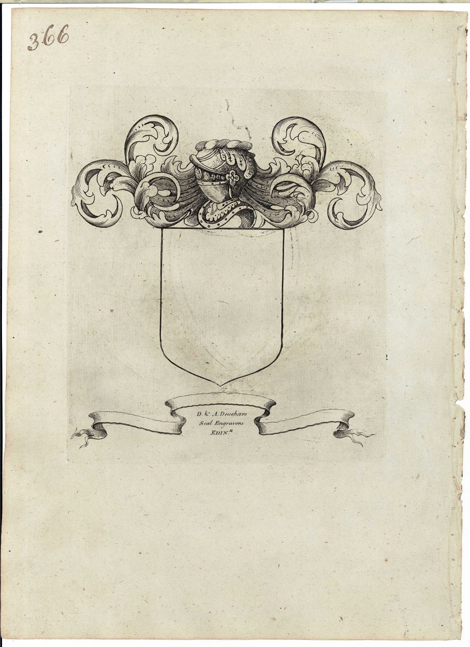 Lot 483: 18 Scottish Coat of Arms engravings, 18th c., Deuc