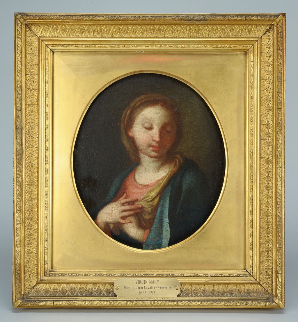 Lot 488: Manner of Carlo Maratta, Virgin Mary, Italian,17th