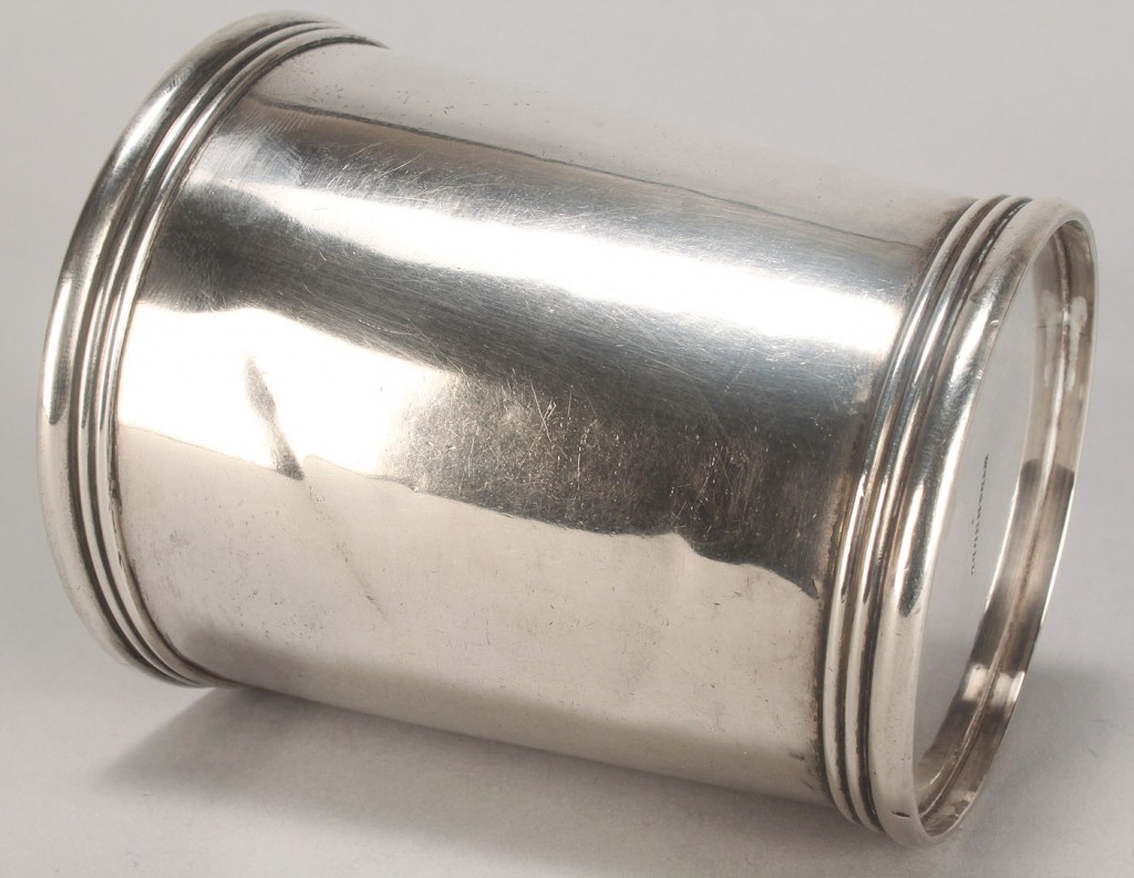 Lot 52: KY coin silver julep cup, McDannold