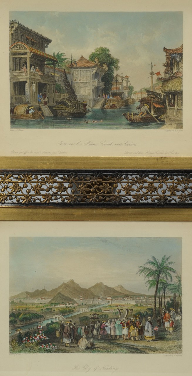 Lot 537: Four 19th c. engravings, Views of China and Asia