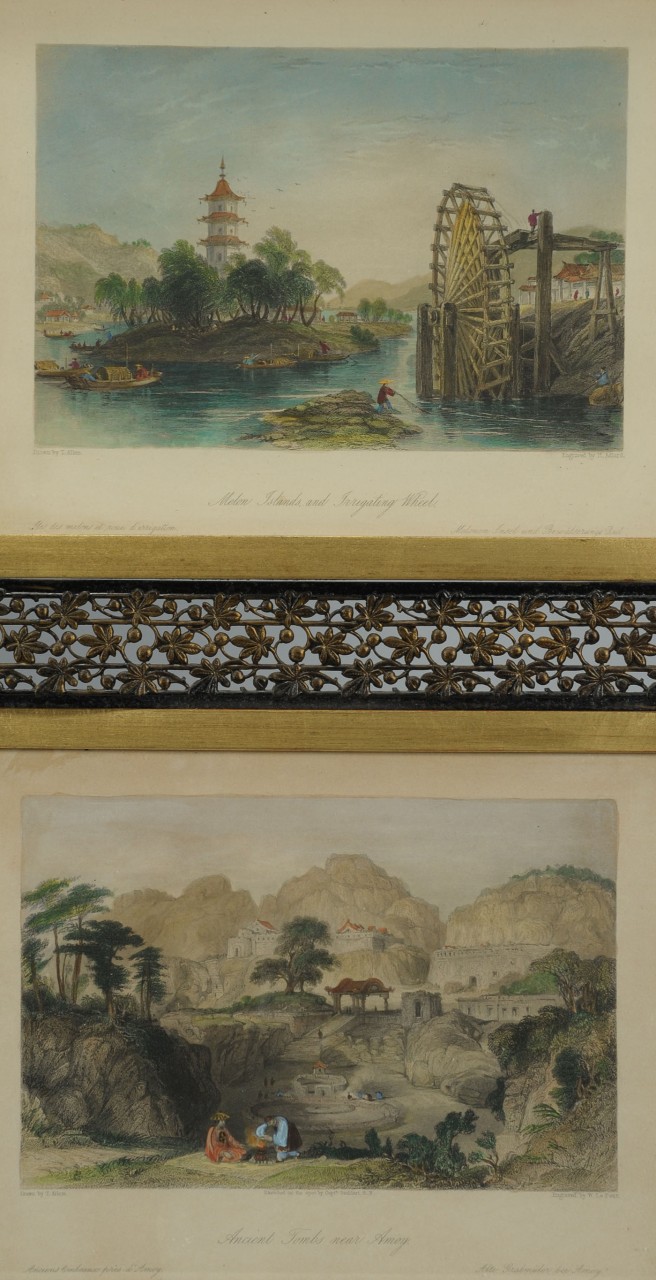 Lot 537: Four 19th c. engravings, Views of China and Asia