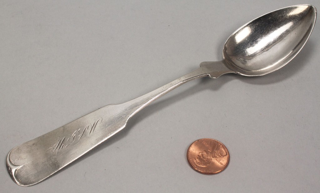 Lot 53: 5 TN Coin Silver Spoons, G W Donigan