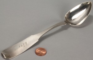 Lot 54: Tennessee Coin Silver Tablespoon, David Hope
