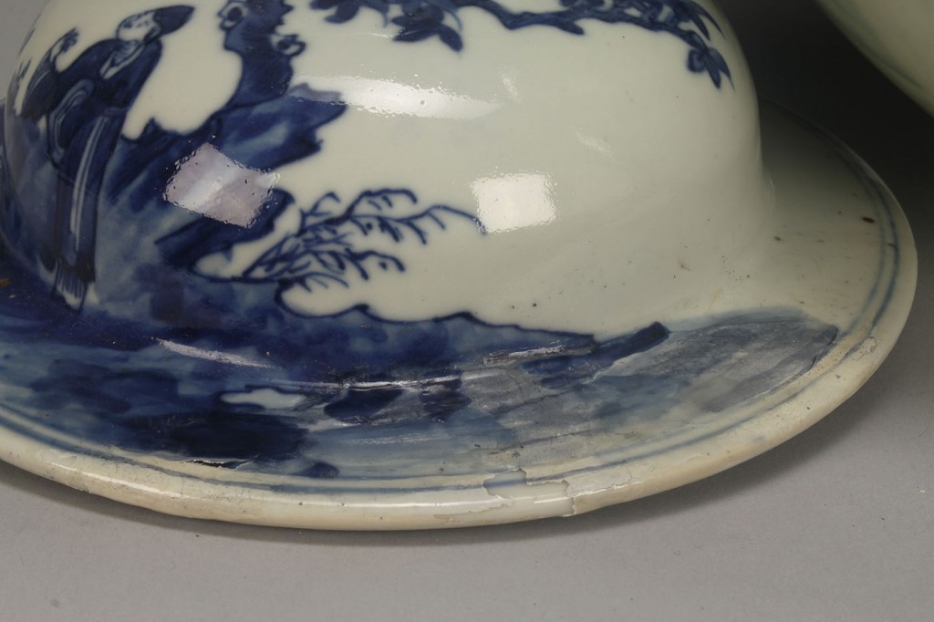 Lot 551: Asian Blue & White Porcelain Ginger Jar