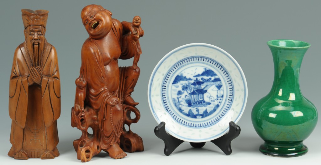 Lot 557: 4 Chinese Decorative Items