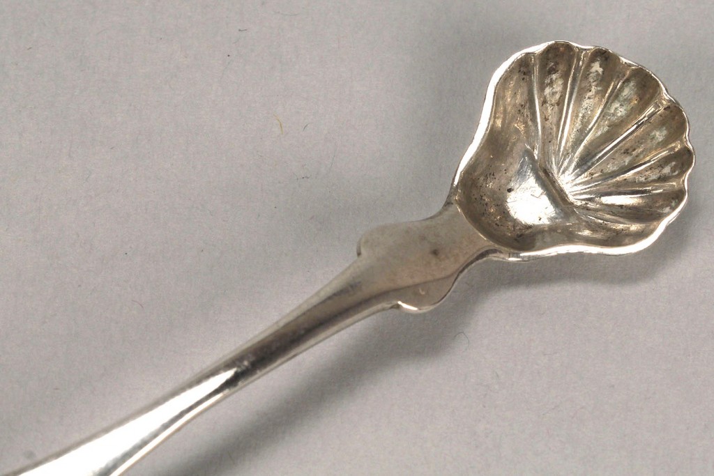 Lot 56: Sehorn TN coin silver salt ladle
