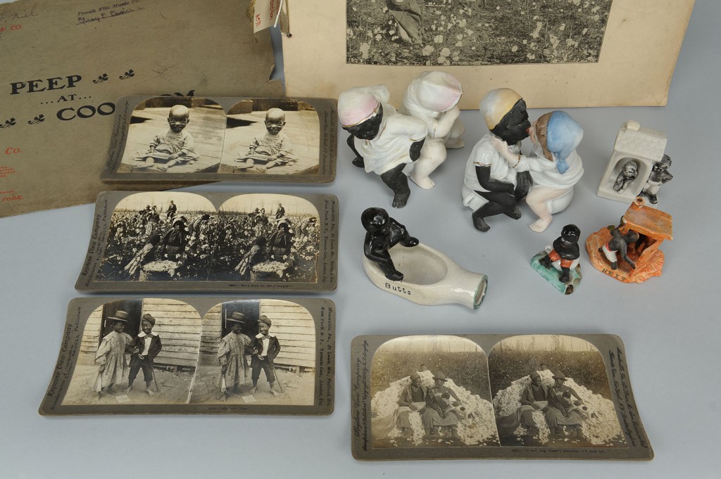 Lot 595: Lot of Black Americana, figures and photographs