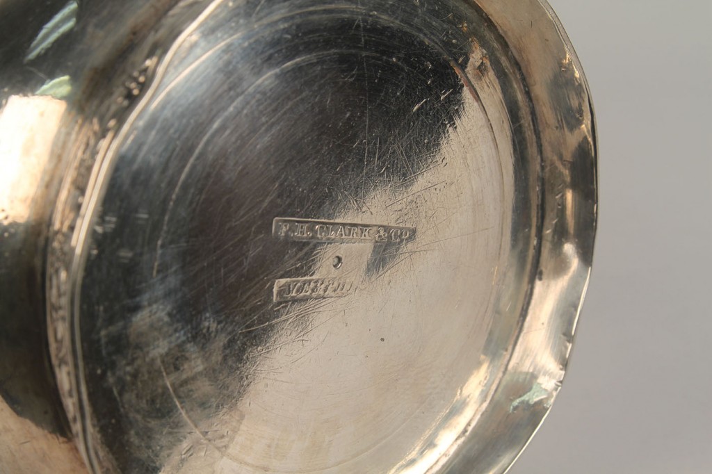 Lot 60: F.H. Clark Memphis coin silver cup