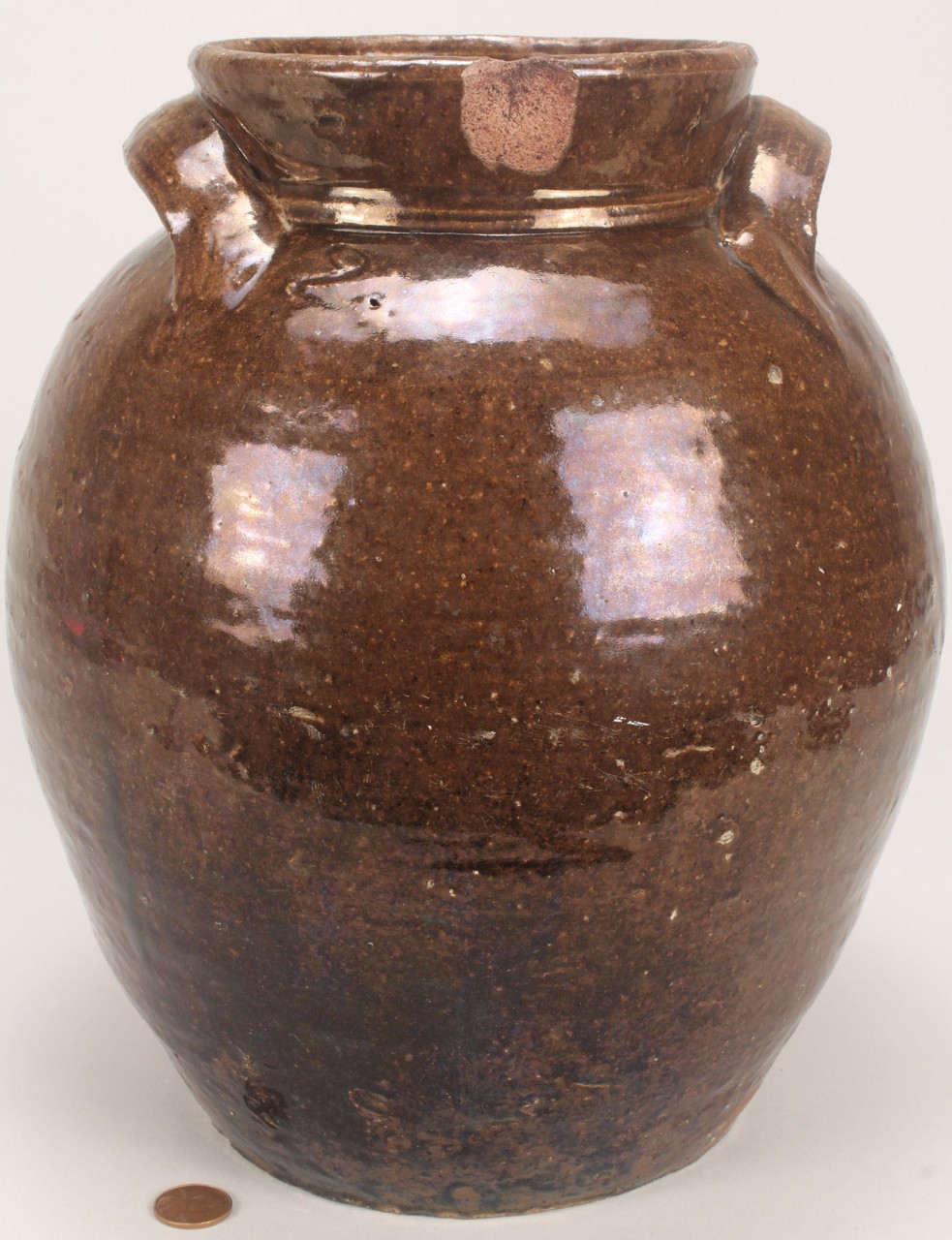 Lot 630: South Carolina Alkaline Glazed Storage Jar